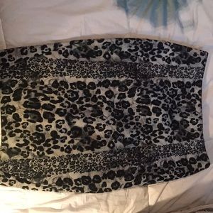 Zara animal print Pencil Skirt.